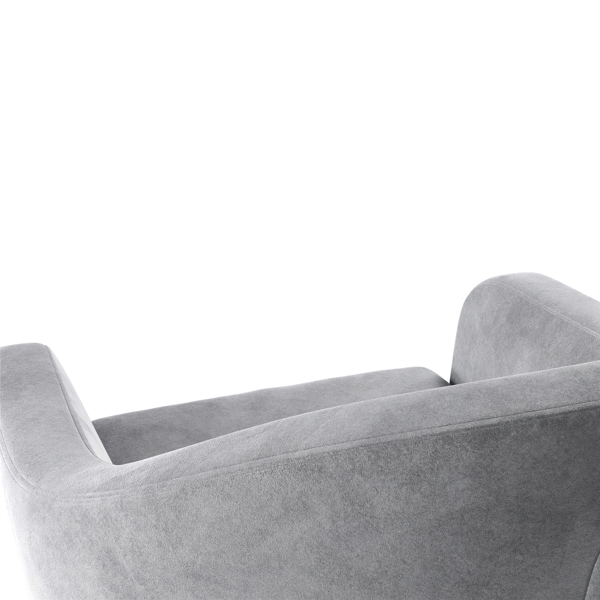 DHP Gentle Swivel Accent Chair - Light Gray