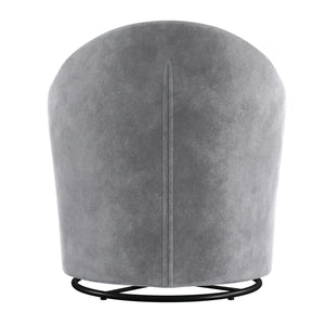DHP Gentle Swivel Accent Chair - Light Gray