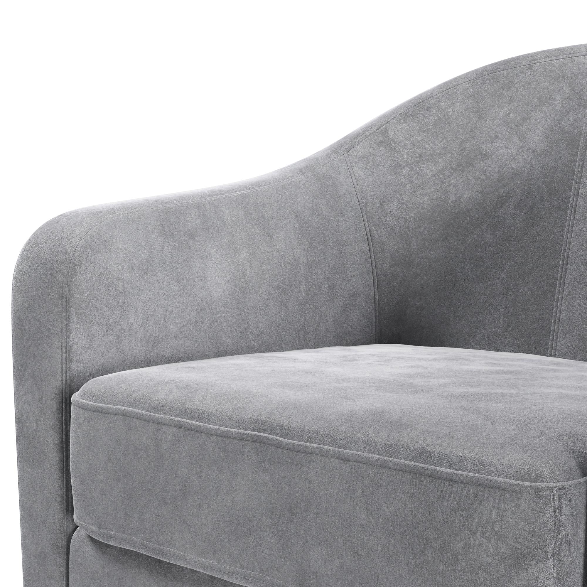 DHP Gentle Swivel Accent Chair - Light Gray