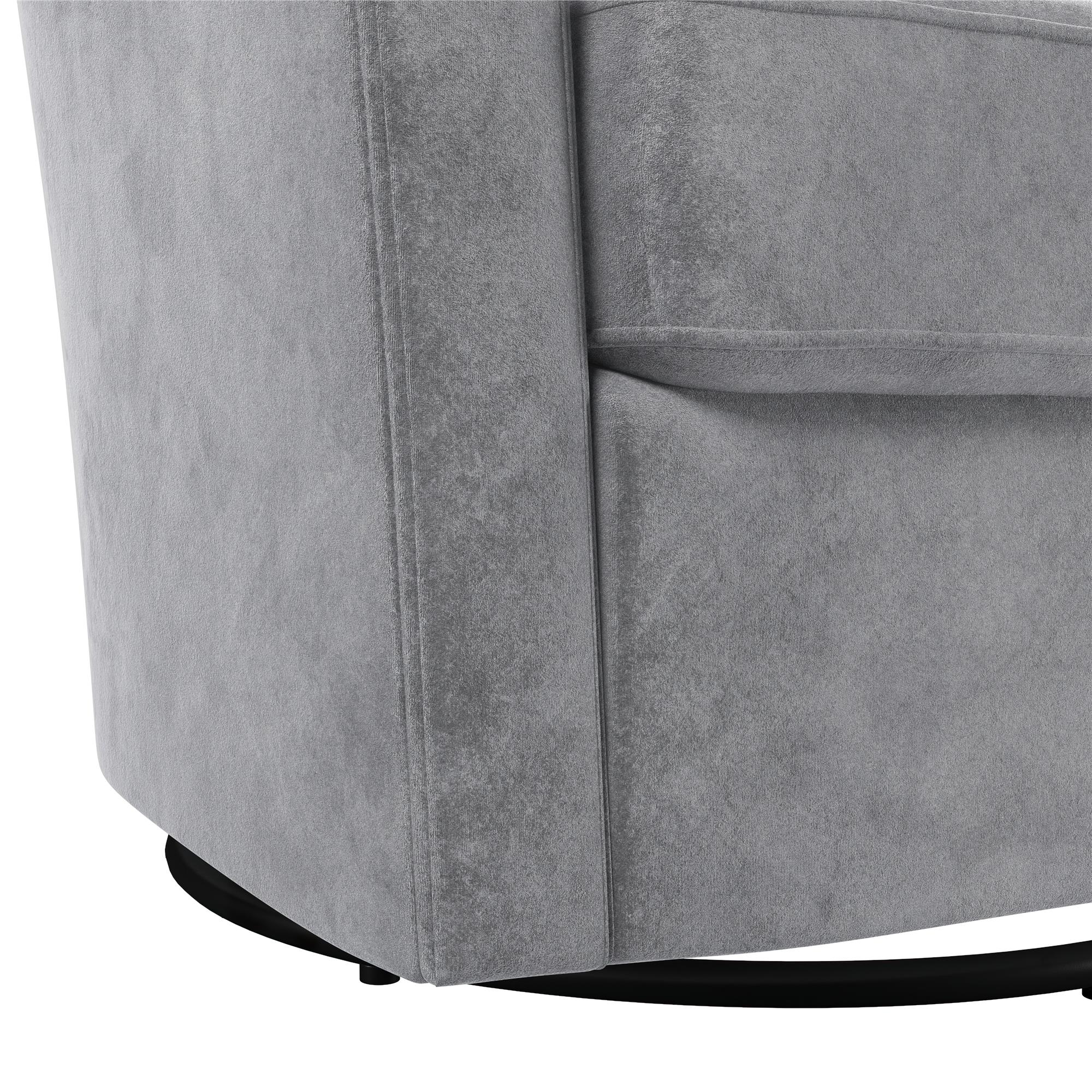 DHP Gentle Swivel Accent Chair - Light Gray