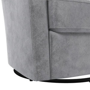 DHP Gentle Swivel Accent Chair - Light Gray