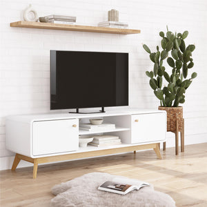 Ren Home Leva Media Console TV Stand - White