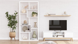 Ren Home Leva Media Console TV Stand - White