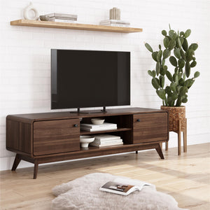 Ren Home Leva Media Console TV Stand - Walnut