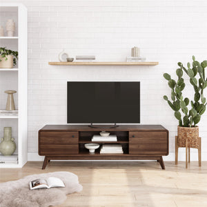 Ren Home Leva Media Console TV Stand - Walnut