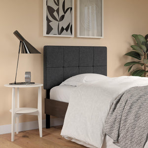 RealRooms Tyler Upholstered Headboard - Gray - Twin