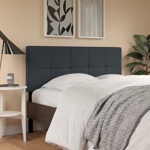 RealRooms Tyler Upholstered Headboard - Blue - Full/Queen