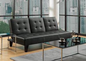 DHP Madison Futon with CupHolder - Black
