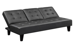 DHP Madison Futon with CupHolder - Black