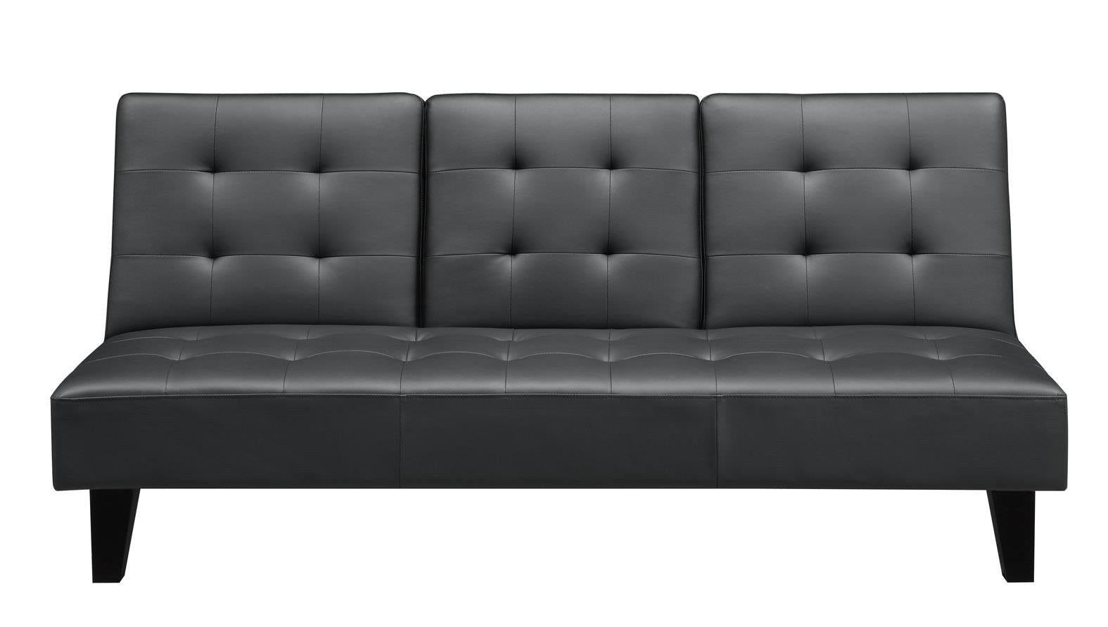 DHP Madison Futon with CupHolder - Black