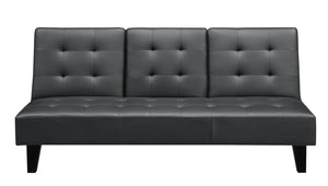 DHP Madison Futon with CupHolder - Black