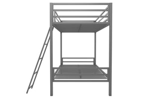 Novogratz Maxwell Metal Bunk Bed - Gray - Twin-Over-Twin