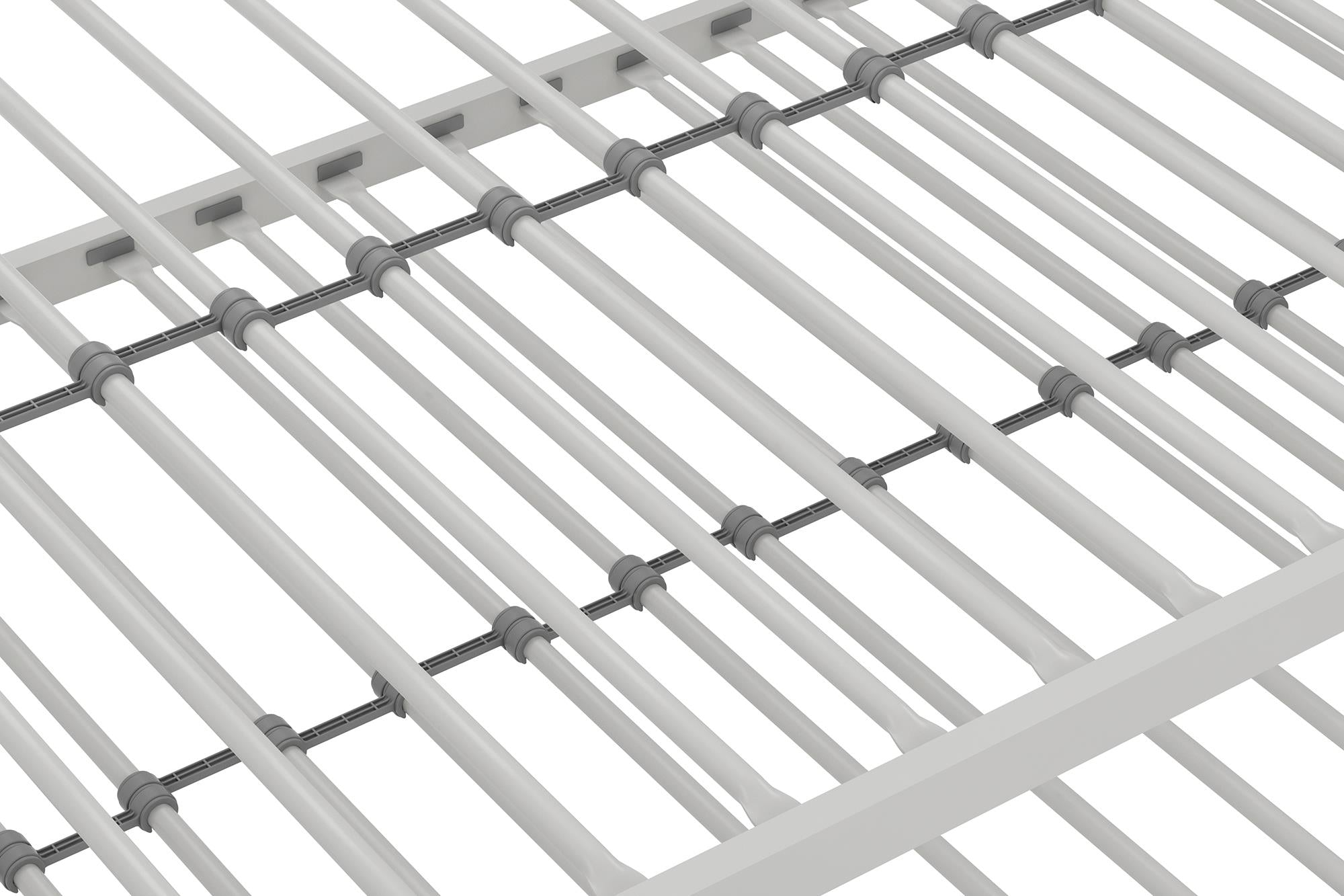 Novogratz Bright Pop Metal Daybed with Trundle - White - Twin