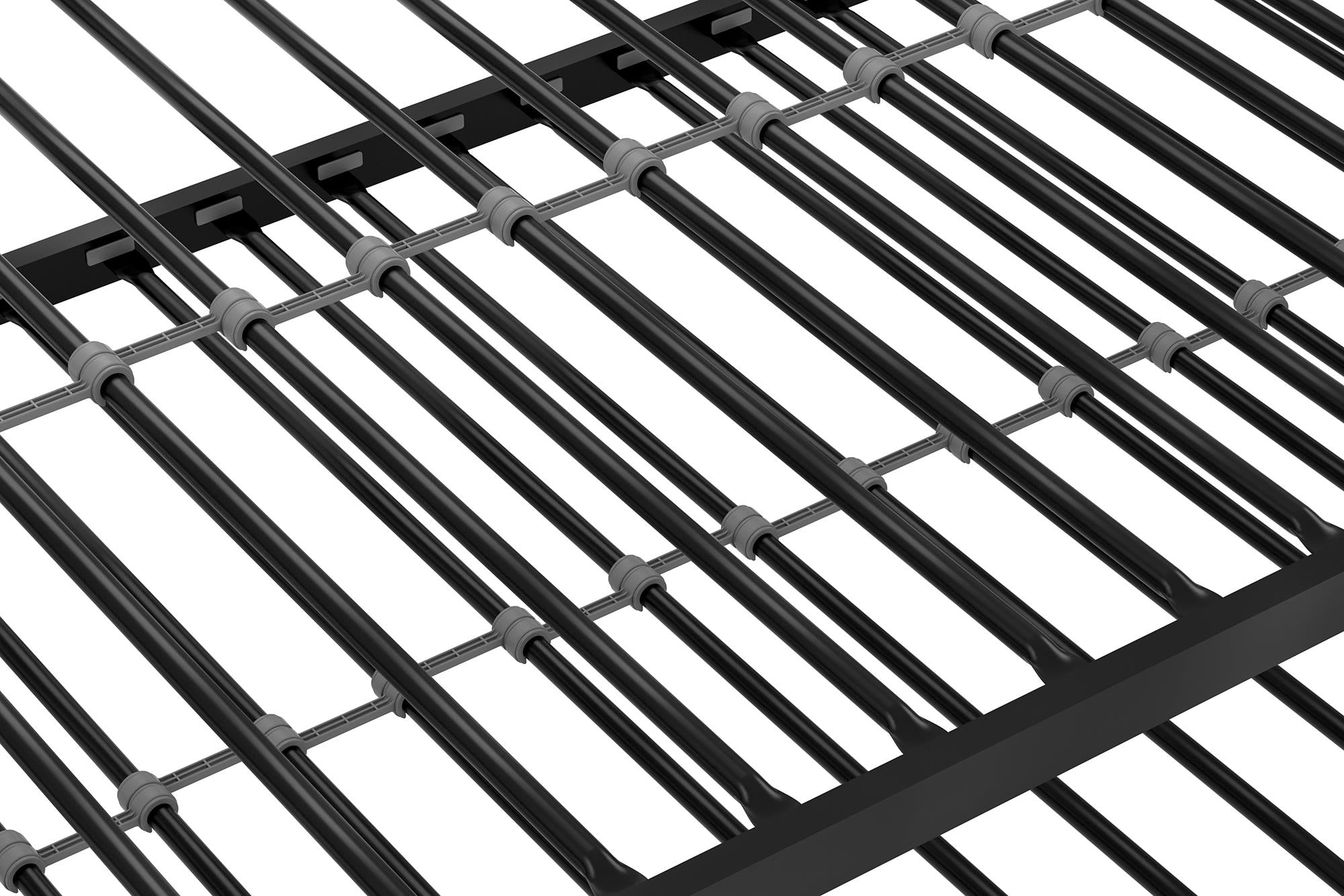 Novogratz Bright Pop Metal Daybed with Trundle - Black - Twin