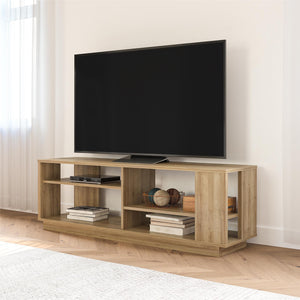 Ameriwood Home Knowle Contemporary TV Stand for TVs up to 60" - Natural