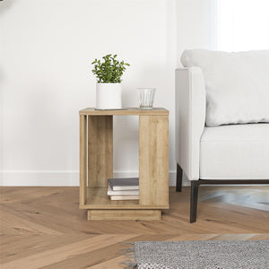 Ameriwood Home Knowle Contemporary Side Table - Natural
