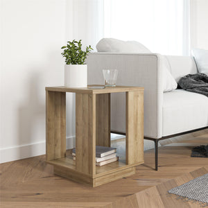 Ameriwood Home Knowle Contemporary Side Table - Natural