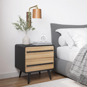 Ren Home Tilaa 2 Door Nightstand - Black