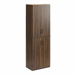 Ameriwood Home Mavis 72" 4 Door Storage Cabinet - Columbia Walnut