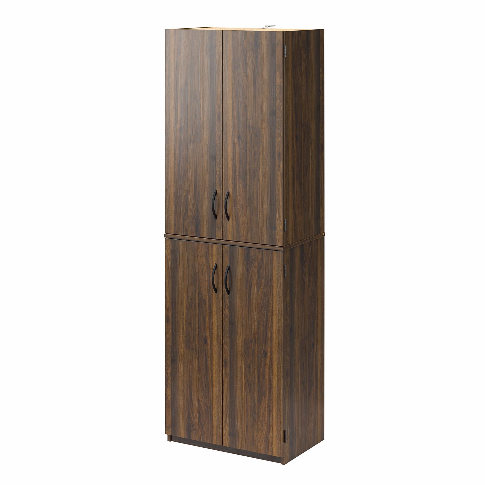 Ameriwood Home Mavis 72" 4 Door Storage Cabinet - Columbia Walnut