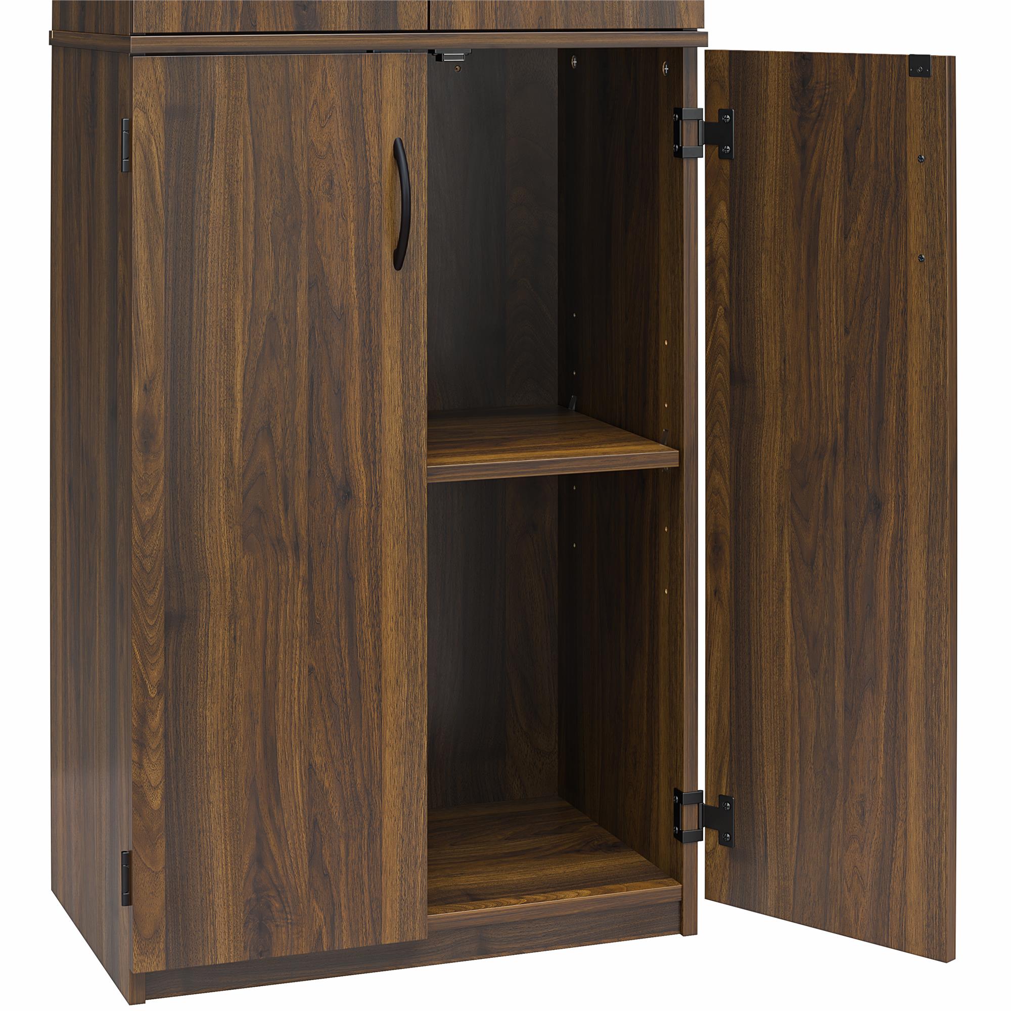 Ameriwood Home Mavis 72" 4 Door Storage Cabinet - Columbia Walnut