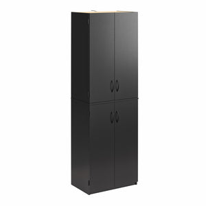 Ameriwood Home Mavis 72" 4 Door Storage Cabinet - Black