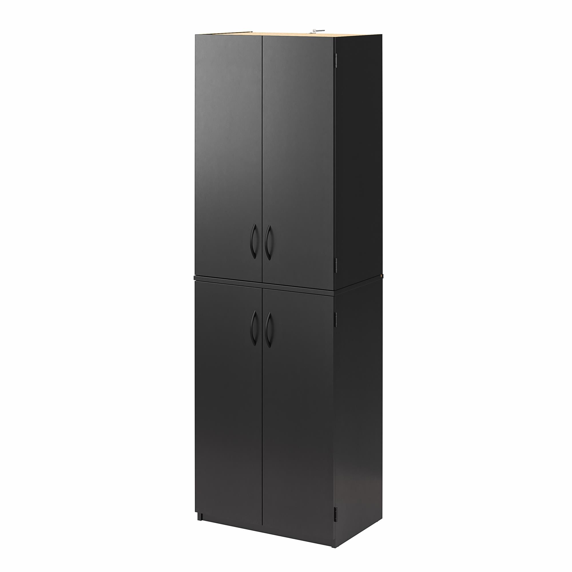 Ameriwood Home Mavis 72" 4 Door Storage Cabinet - Black