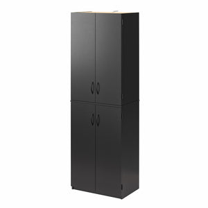 Ameriwood Home Mavis 72" 4 Door Storage Cabinet - Black