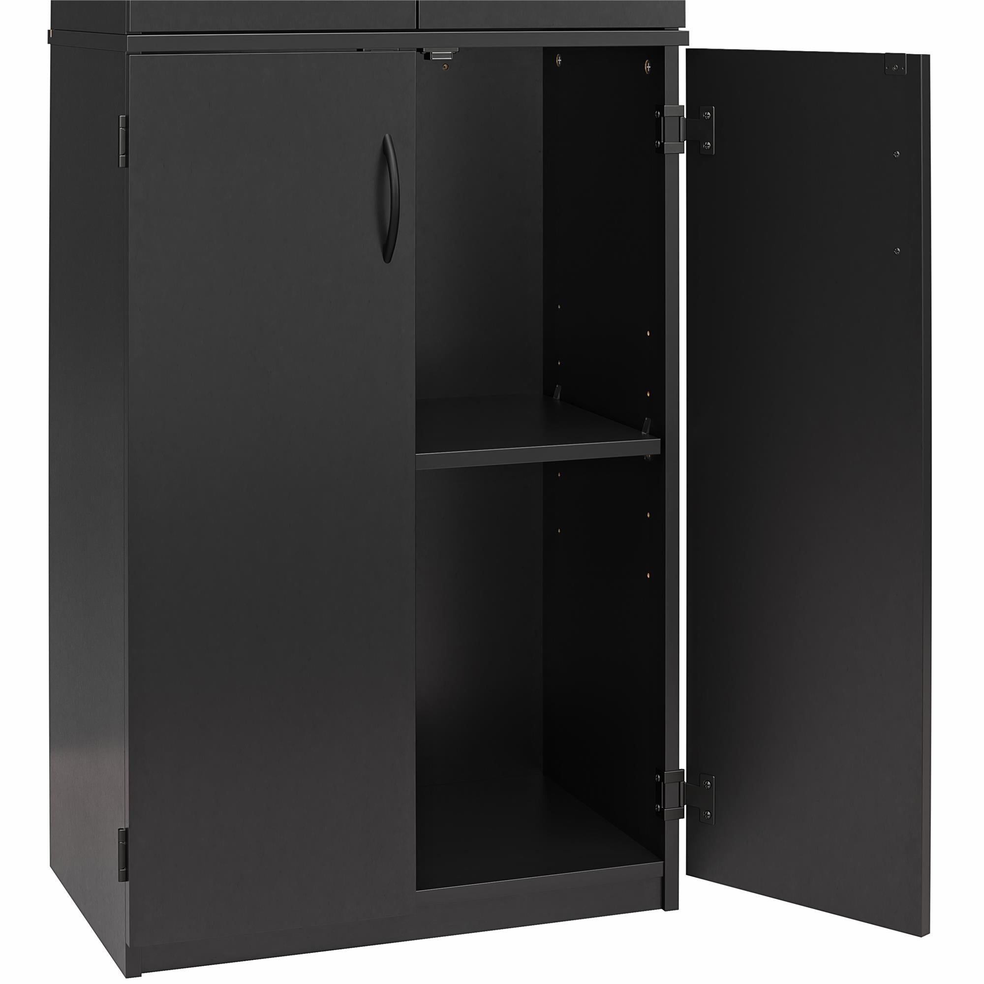 Ameriwood Home Mavis 72" 4 Door Storage Cabinet - Black