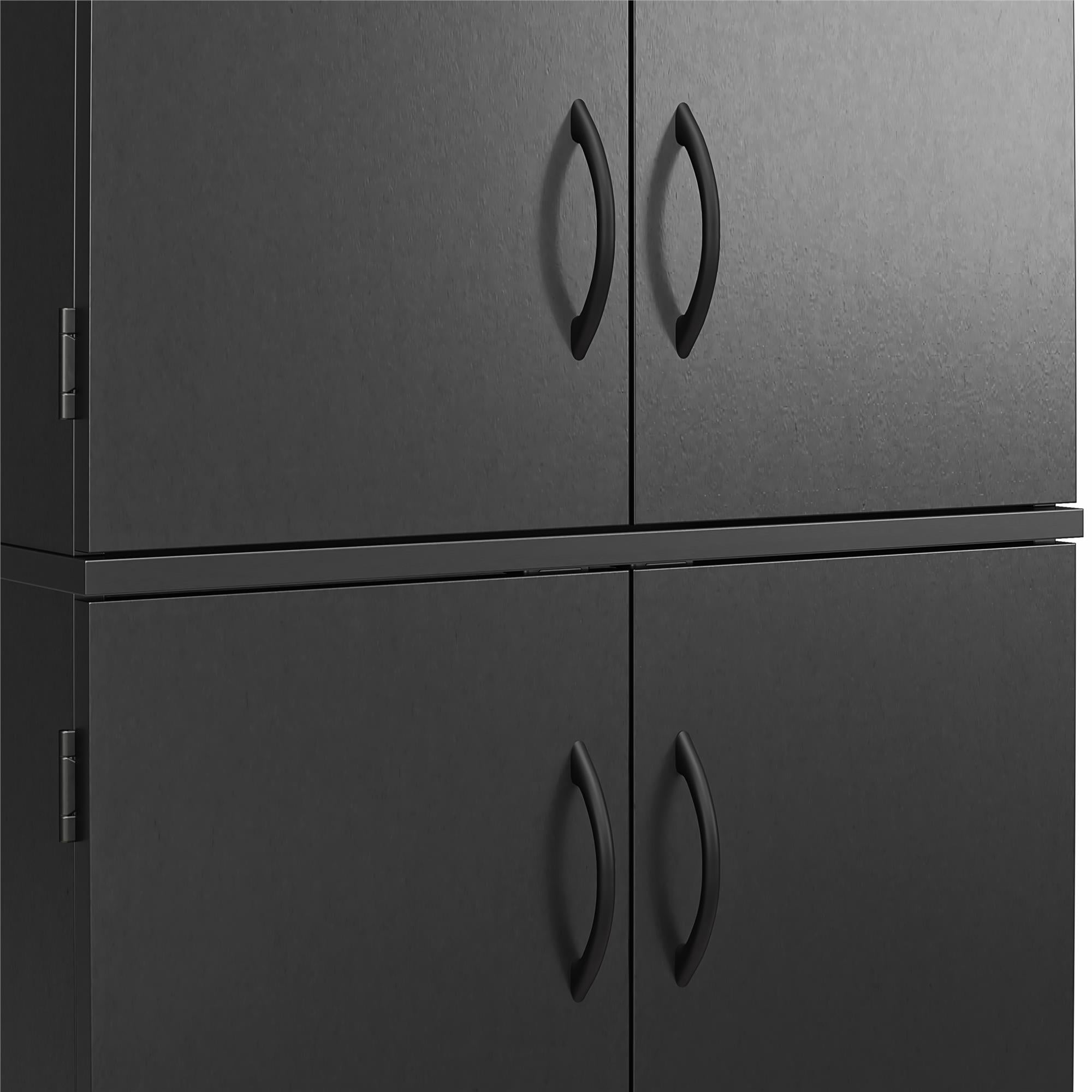 Ameriwood Home Mavis 72" 4 Door Storage Cabinet - Black