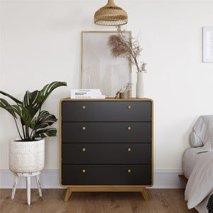 Ren Home Leva 4 Drawer Dresser - Light Oak