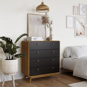 Ren Home Leva 4 Drawer Dresser - Light Oak