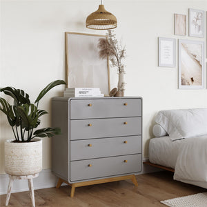 Ren Home Leva 4 Drawer Dresser - Gray