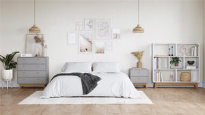 Ren Home Leva 4 Drawer Dresser - Gray