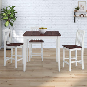 DHP Shiloh Counter Height Stools, Set of 2 - Rustic Brown - Set of 2