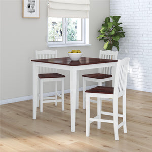 DHP Shiloh Counter Height Stools, Set of 2 - Rustic Brown - Set of 2