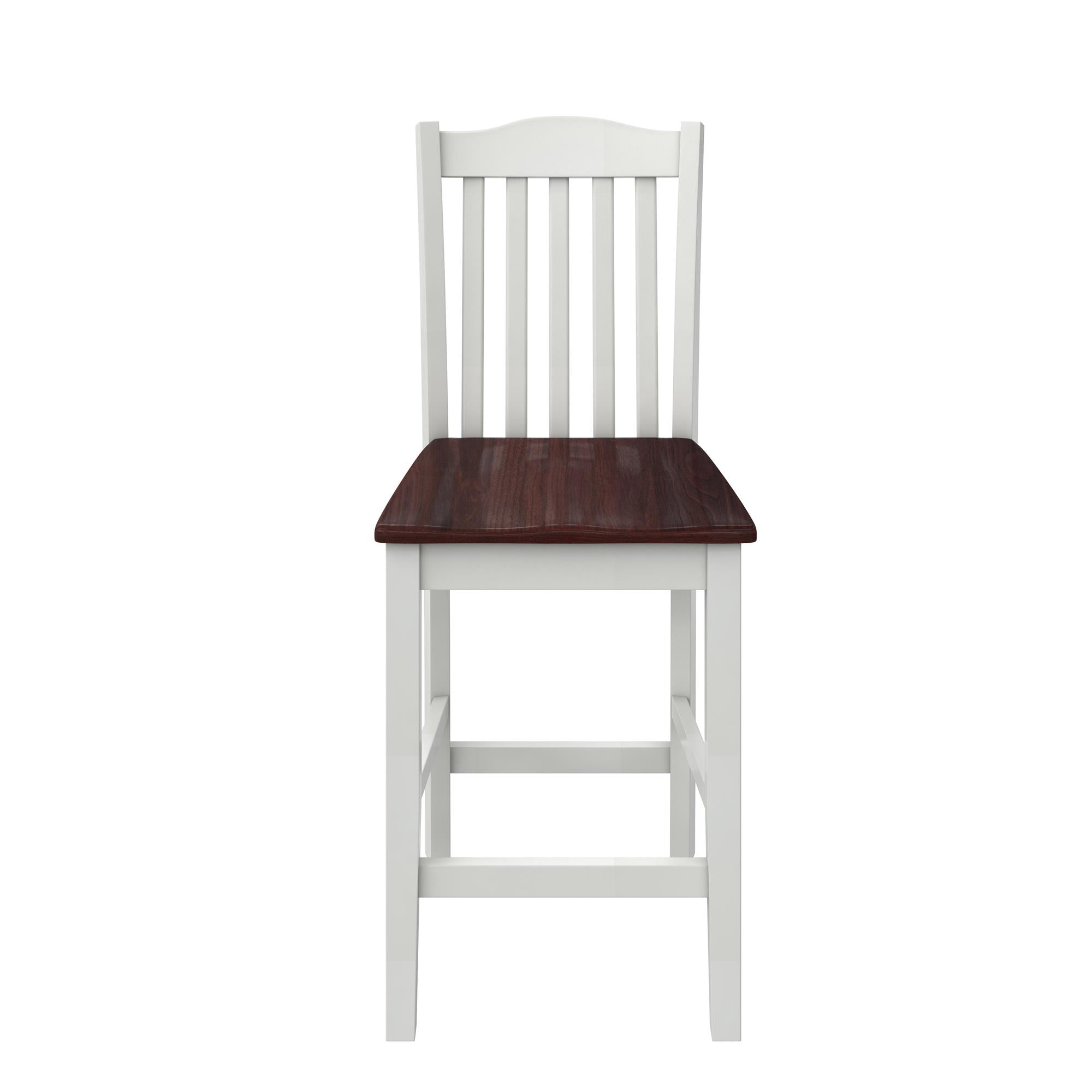 DHP Shiloh Counter Height Stools, Set of 2 - Rustic Brown - Set of 2