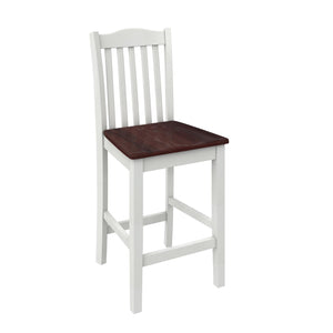 DHP Shiloh Counter Height Stools, Set of 2 - Rustic Brown - Set of 2