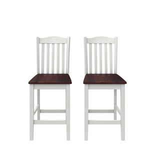 DHP Shiloh Counter Height Stools, Set of 2 - Rustic Brown - Set of 2