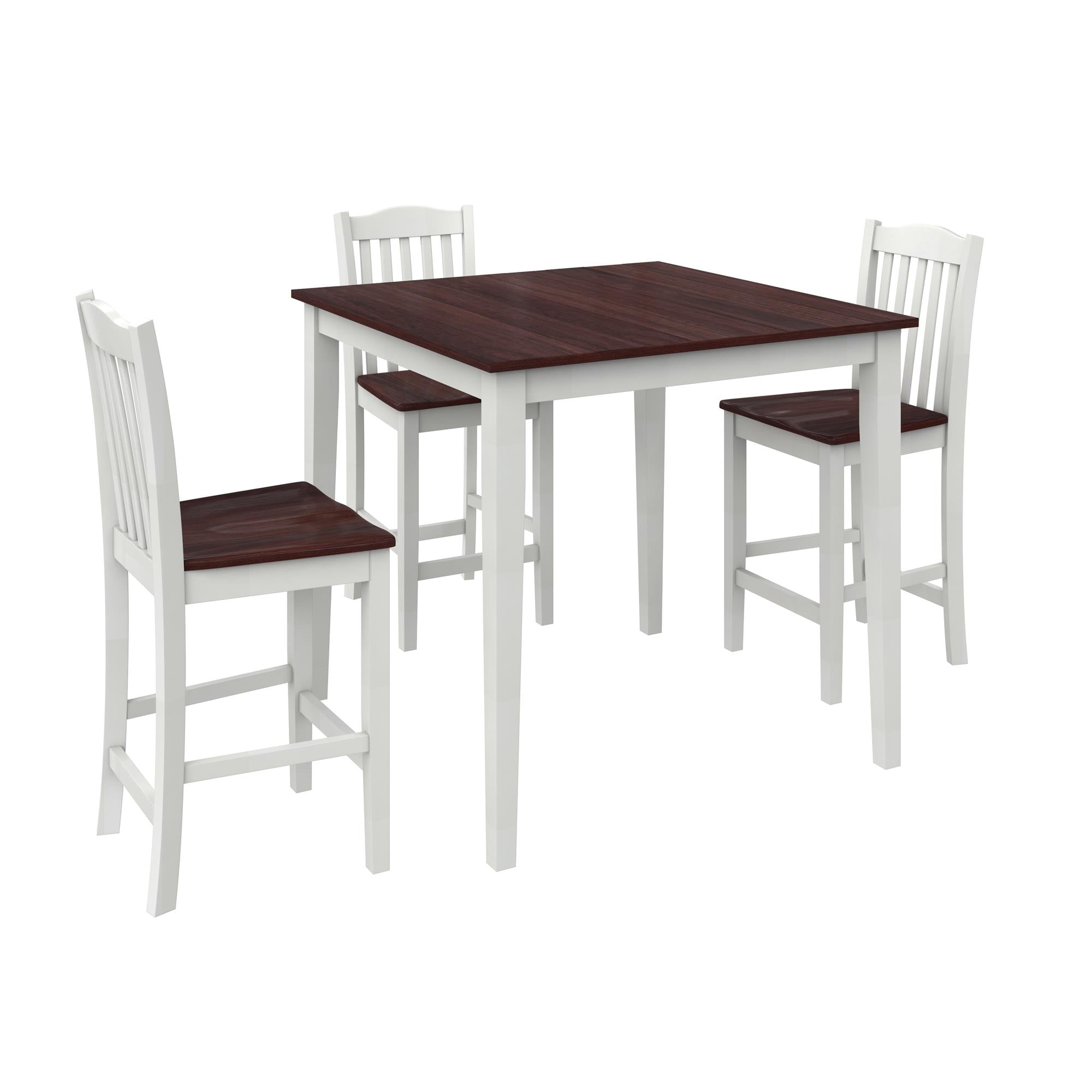 DHP Shiloh Counter Height Stools, Set of 2 - Rustic Brown - Set of 2