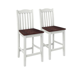 DHP Shiloh Counter Height Stools, Set of 2 - Rustic Brown - Set of 2