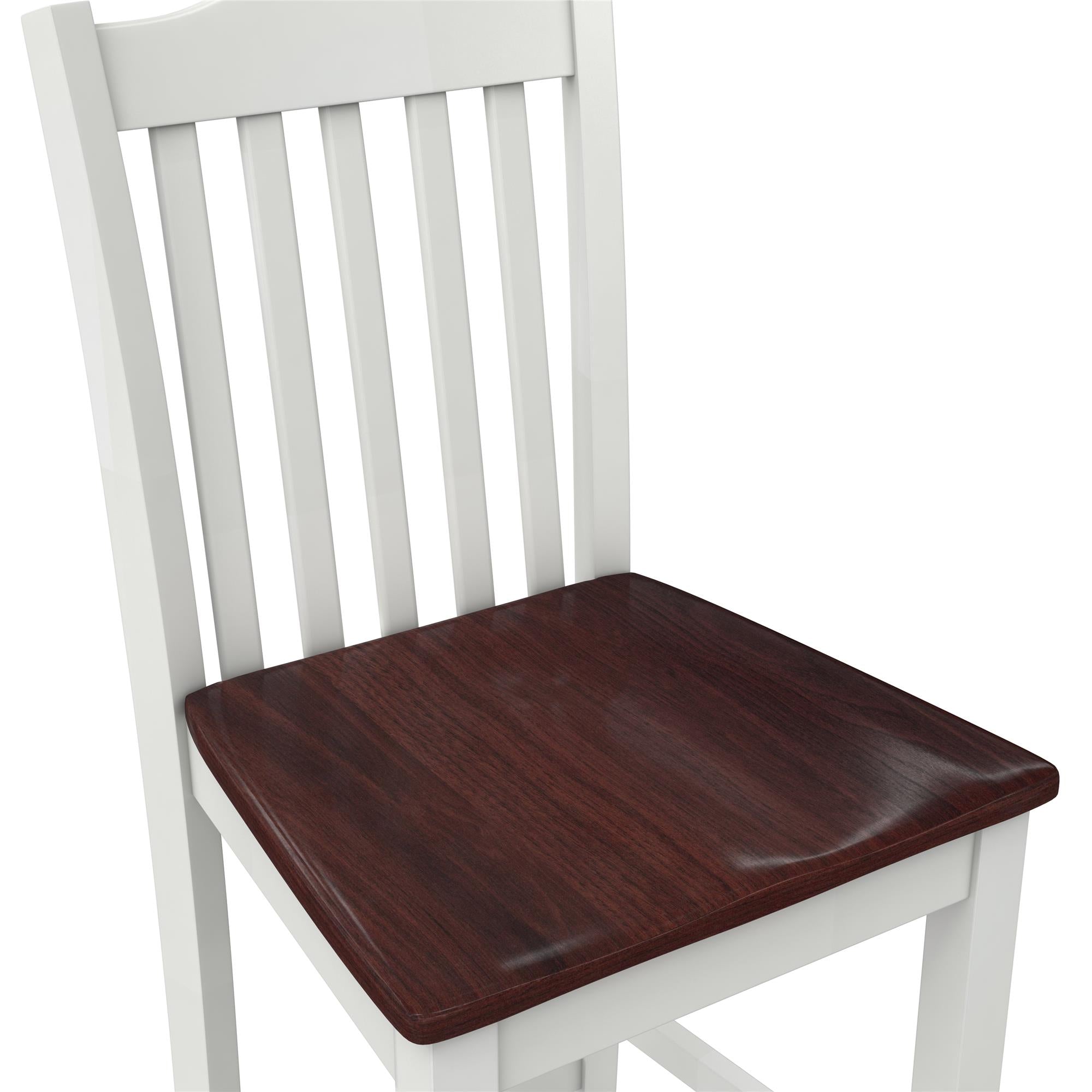 DHP Shiloh Counter Height Stools, Set of 2 - Rustic Brown - Set of 2