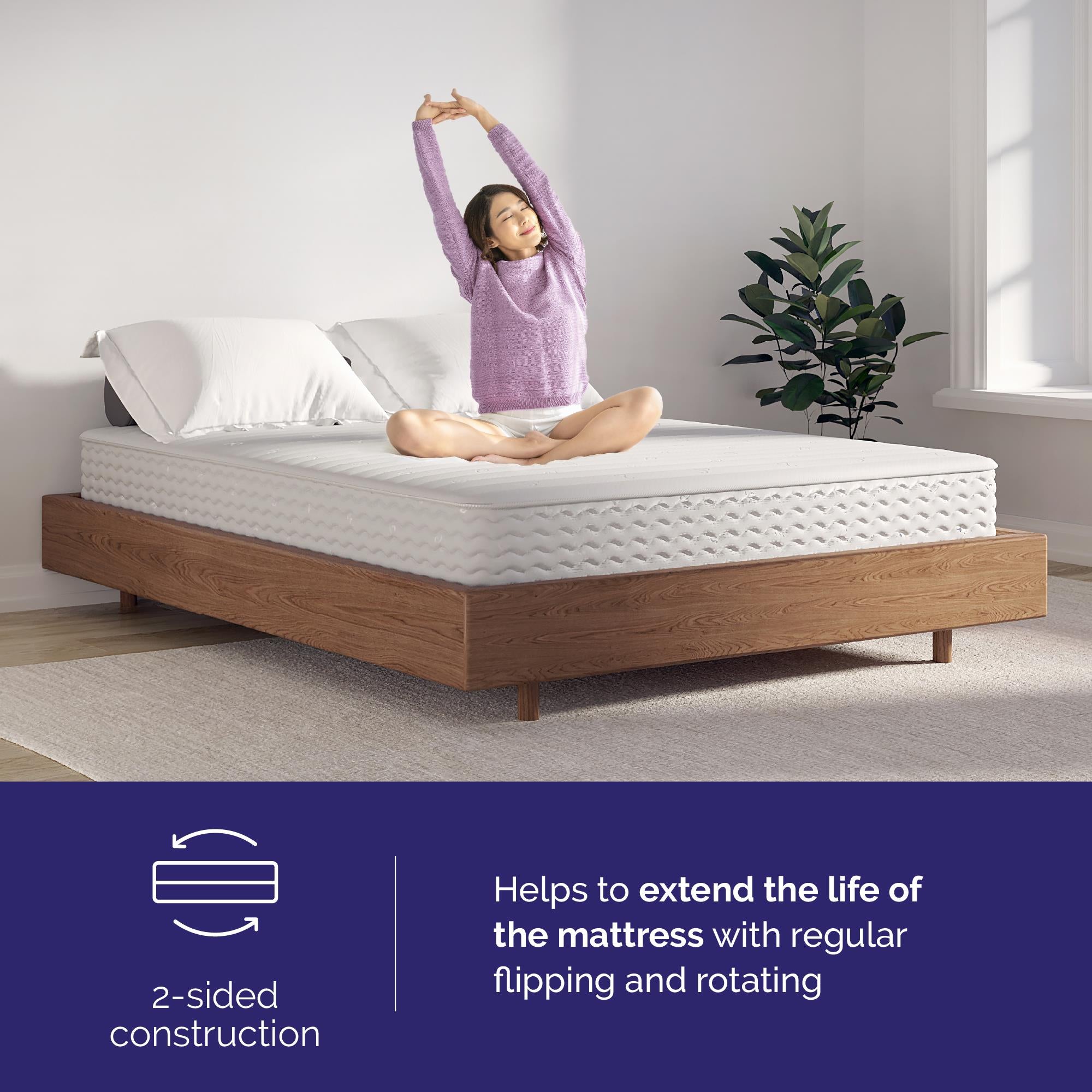 Signature Sleep Contour Plus 10" Reversible Mattress - White - King