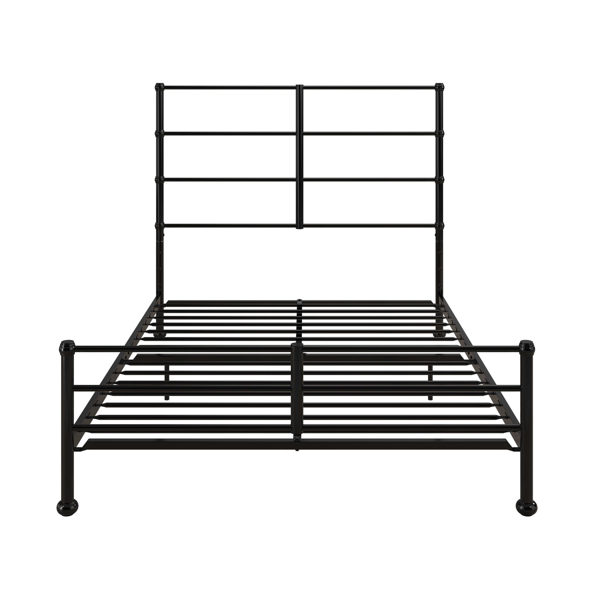 Mr. Kate MacKenzie Adaptable Metal Platform Bed - Black - Full