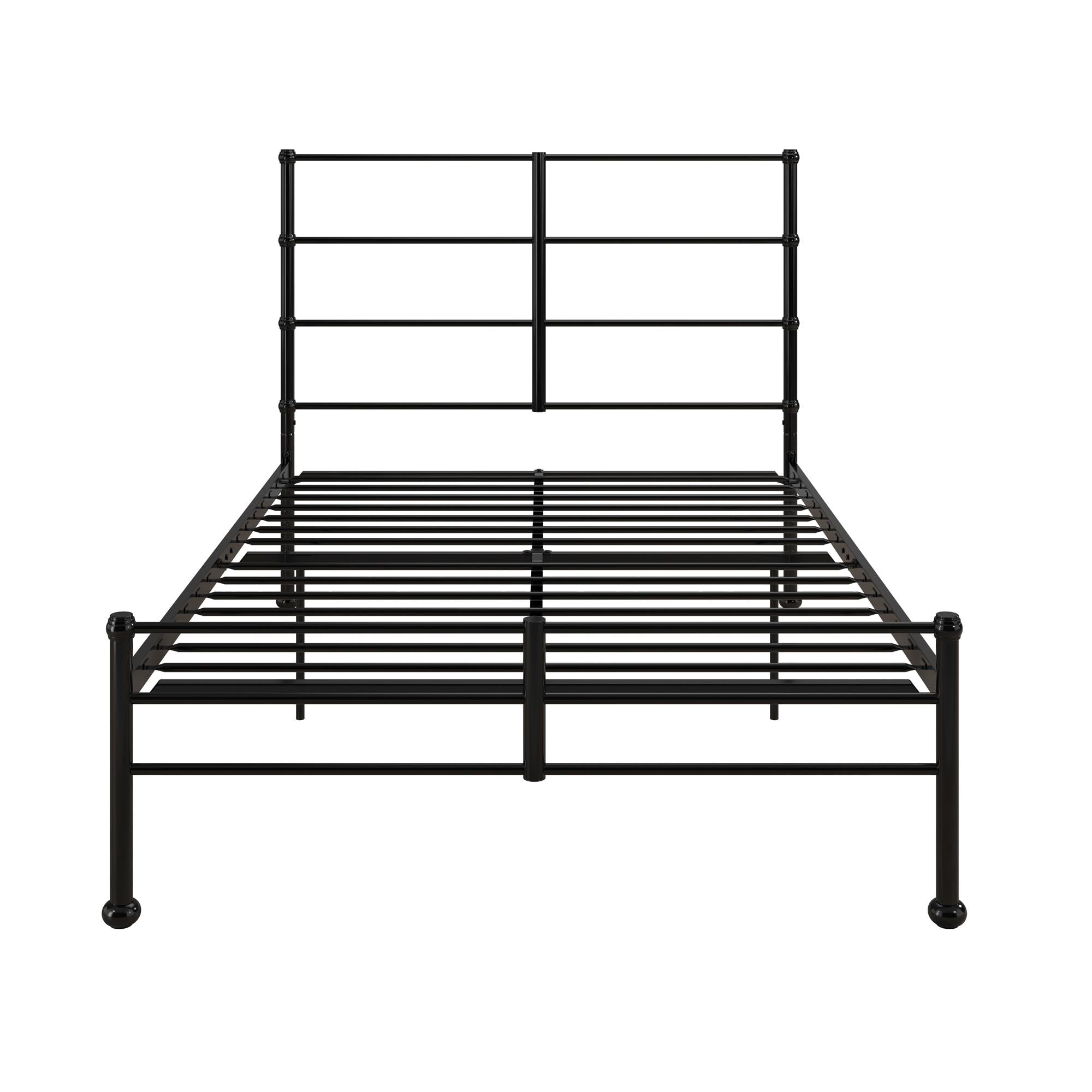 Mr. Kate MacKenzie Adaptable Metal Platform Bed - Black - Full