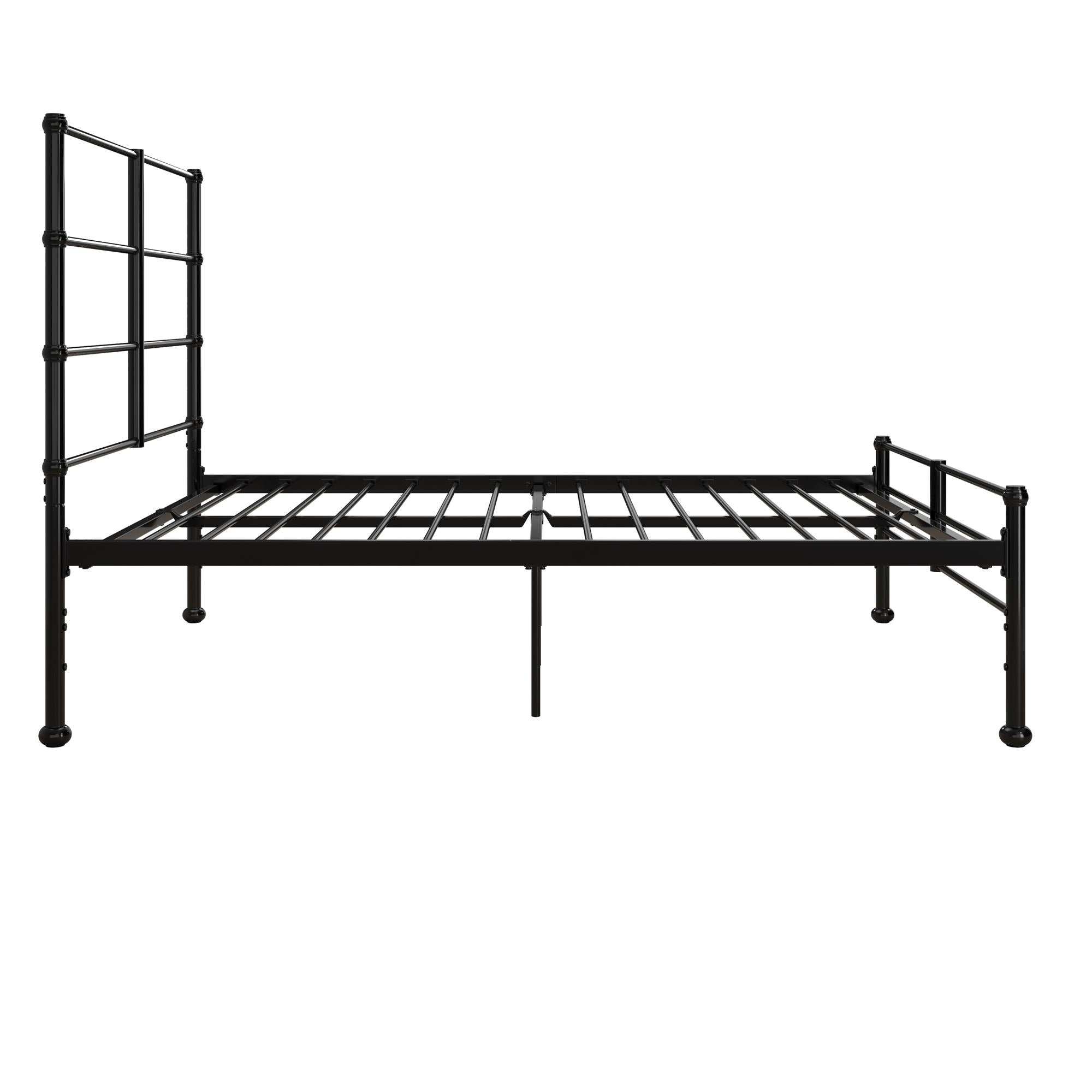 Mr. Kate MacKenzie Adaptable Metal Platform Bed - Black - Full