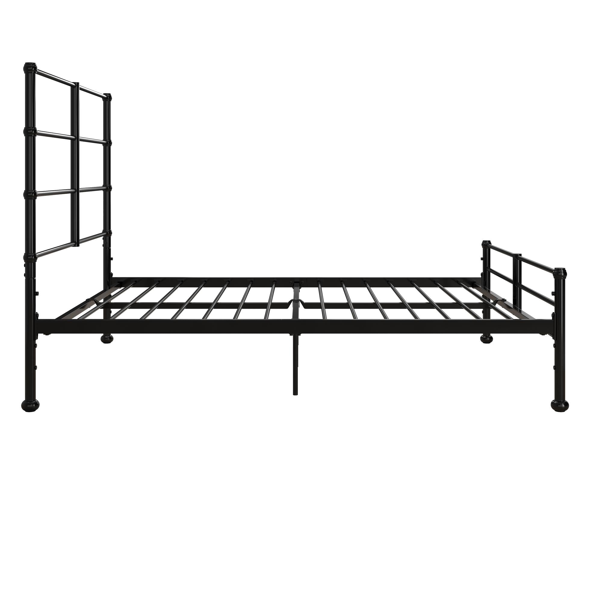 Mr. Kate MacKenzie Adaptable Metal Platform Bed - Black - Full