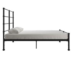 Mr. Kate MacKenzie Adaptable Metal Platform Bed - Black - Full