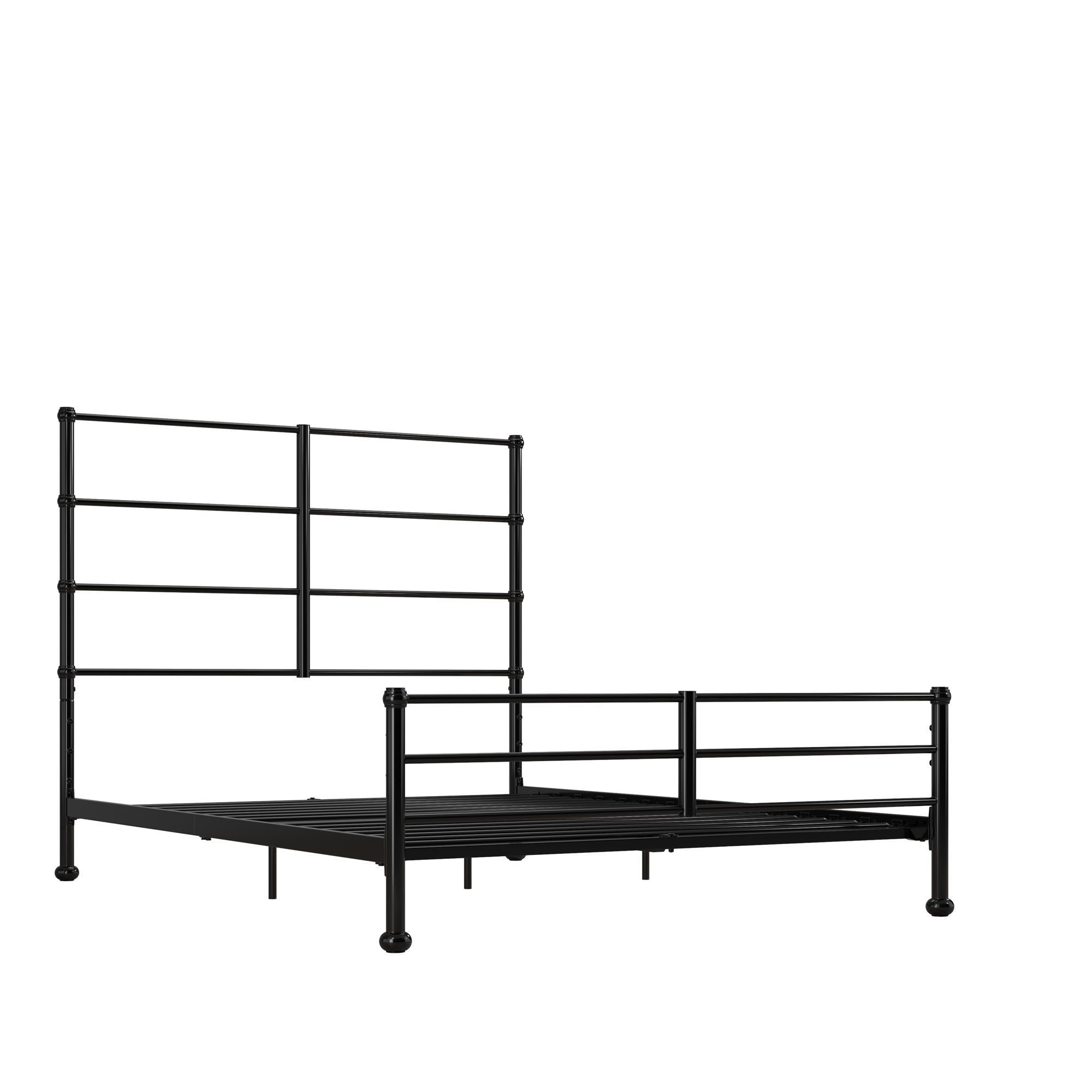 Mr. Kate MacKenzie Adaptable Metal Platform Bed - Black - Full