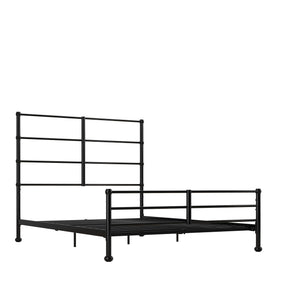 Mr. Kate MacKenzie Adaptable Metal Platform Bed - Black - Full